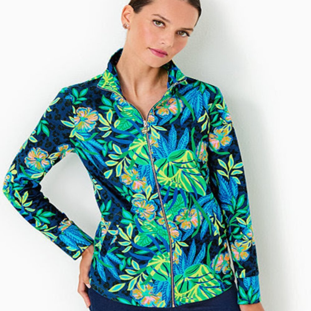 Lilly Pulitzer - Leona Full Zip - Brightest Spot